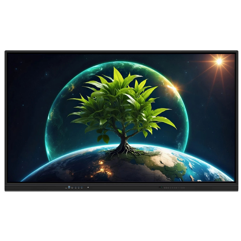 LCD Smart Board 86 นิ้ว แอนดรอยด์ 14 พร้อม 8+128G 40 จุดสัมผัส wifi bt hdmi ซอฟต์แวร์ปรับขนาดสําหรับงานสํานักงานโรงเรียน