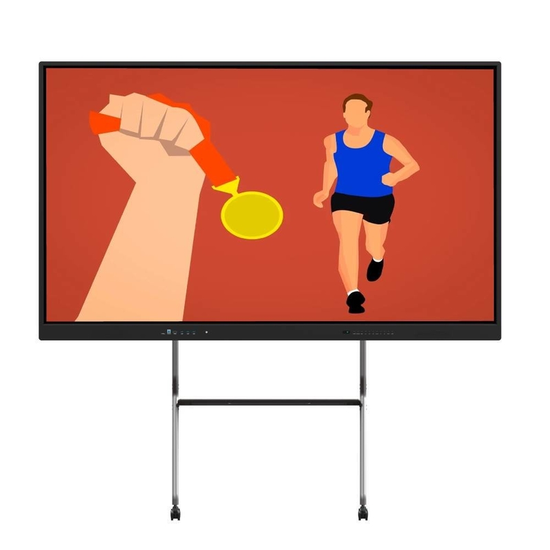 มอนิเตอร์จอสัมผัสอินเตอร์เอ็กเตอร์ 98 นิ้ว Smart TV With Android Windows OS เว็บแคม ไมค์อินเตอร์เน็ต สําหรับการสอนห้องประชุม
