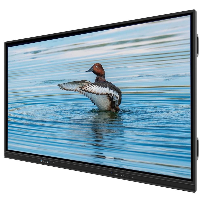 LCD Smart Board Windows OS 10 หรือ 11 Pro เริ่มใช้งาน ปรับความละเอียด 4K UHD 3840*2160 ความละเอียด AC 110-240V ความดัน TF OPS สล็อต สําหรับการเรียนการสอนในห้องเรียน