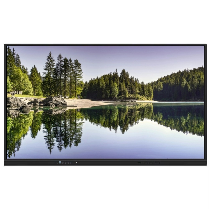 เวอร์ชั่นใหม่ Android System Interactive Flat Panel With High Contrast 1200:1 และความเร็วของคอร์เซอร์ 100 ดอท/เอส 20 จุดสัมผัสสนับสนุนกับจอแชร์
