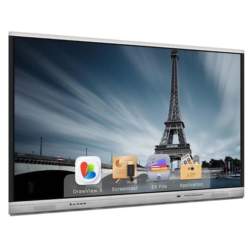 All In One อินเตอร์เอ็กทีฟ บอร์ดสีขาว 75 นิ้ว พร้อมทั้งในเครื่องเดียว และ 20 จุด IR Touch