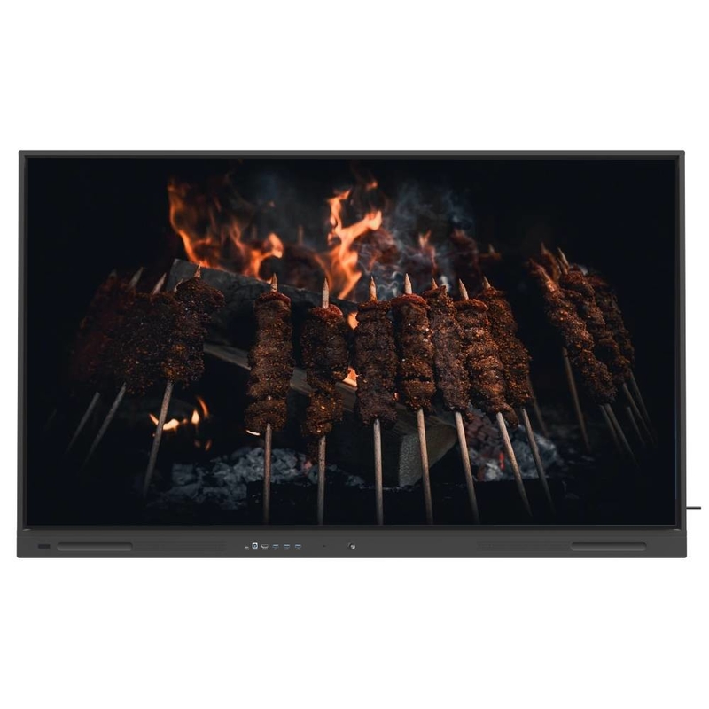 LCD Smart Board 65 75 86 นิ้ว ออนไลน์ปรับปรุง 4K Touchscreen Display With Teaching Tools ซอฟต์แวร์สําหรับ Zoom ทีมงานการประชุมการใช้ในการสอน