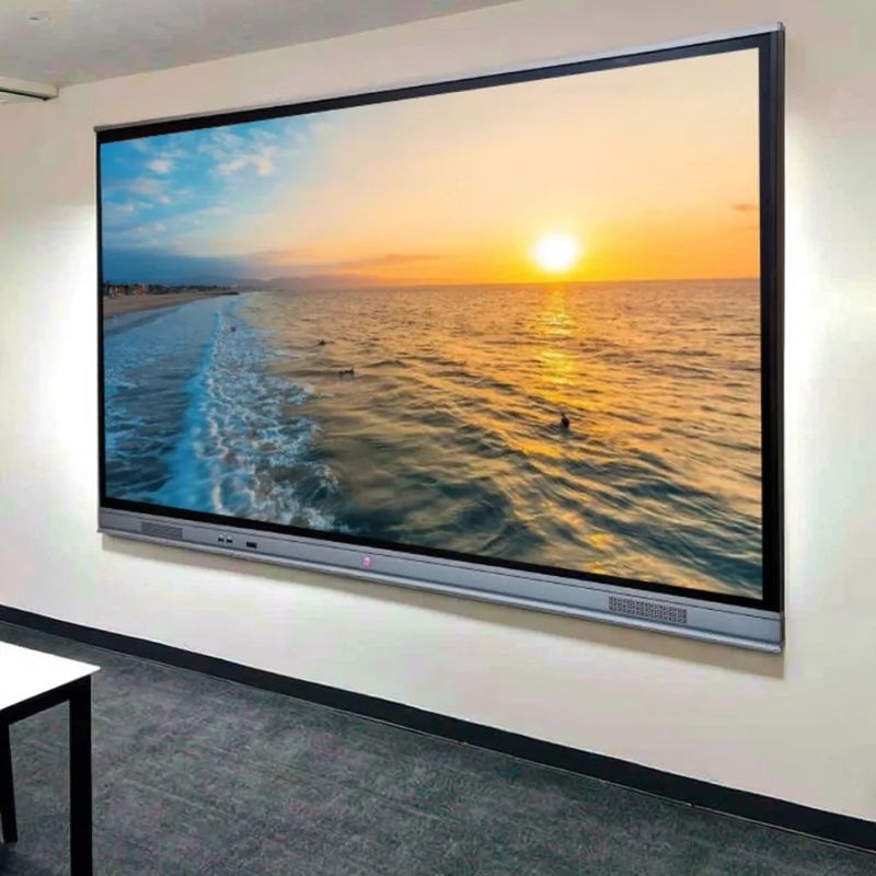 65 นิ้ว 4K Interactive WhiteBoard Smart Board สกรีนสัมผัสอินฟราเรด อินเตอร์เอคทีฟ แพลทแพนล สําหรับงานประชุมการศึกษา