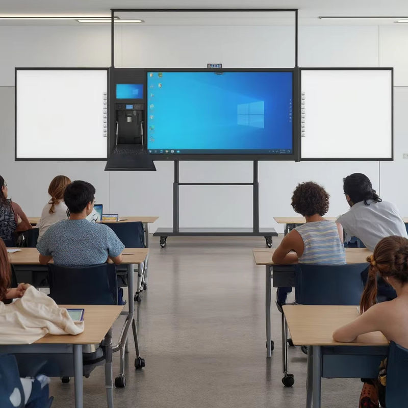 iboard โรงงานตรง 75 นิ้ว ปิดได้ Recoardable ติดต่อกัน Blackboard สมาร์ท Whiteboard อินเตอร์เอกทีฟ แพนล์ดจอ All In One With Stand Support มาร์กเกอร์ปากกา Chalk การเขียนการศึกษา