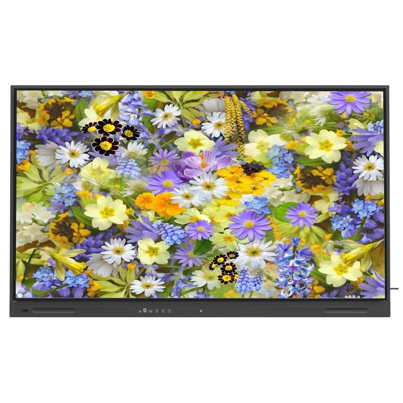 LCD Smart Board เพิ่มประสบการณ์ Chromebook MAC Linux Windows ด้วย HDMI USB VGA Output Wifi สําหรับแพนเนล 65 75 86 นิ้ว