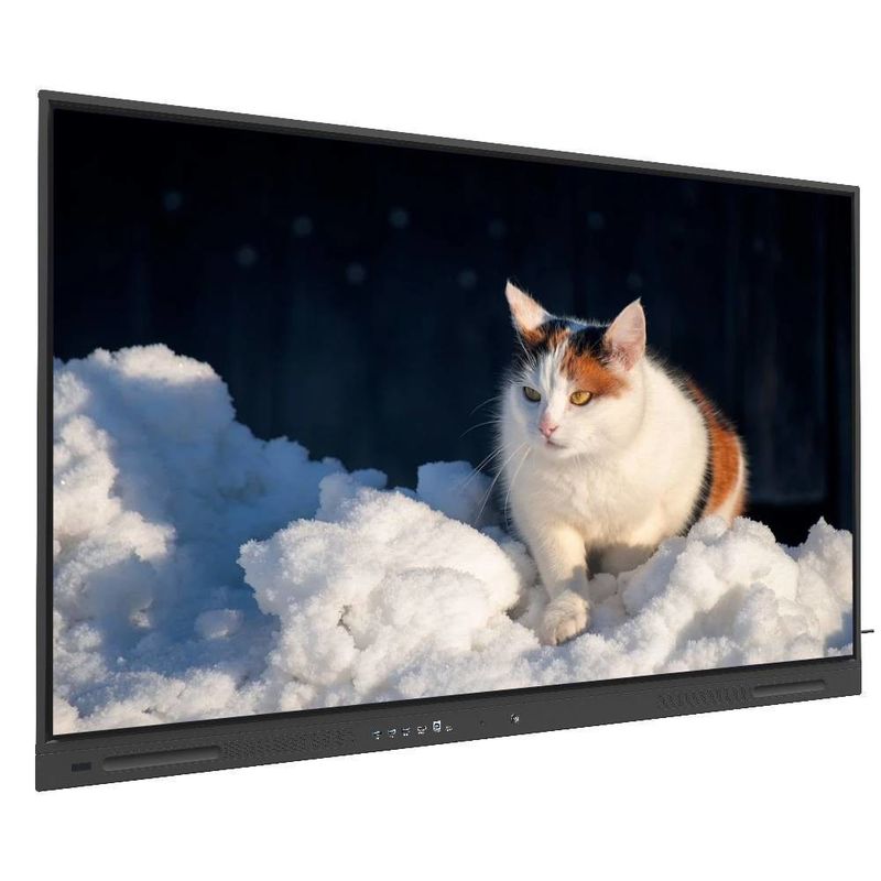 IR Interactive Whiteboard 450 nits 86 Inch Android 14 Touch Wifi VGA DP USB Cloud Resources มอนิเตอร์ทีวีสมาร์ท สําหรับการใช้ในการฝึกอบรมสํานักงานมหาวิทยาลัย