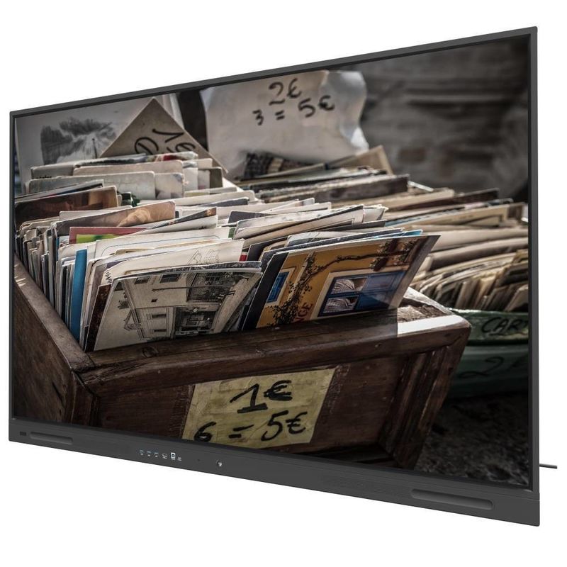 เสริมธุรกิจของคุณด้วย Black LCD Smart Board ที่มี Outputs USB และ 350cd / m2 WIFI และ Wireless Share 110 Inch Monitor