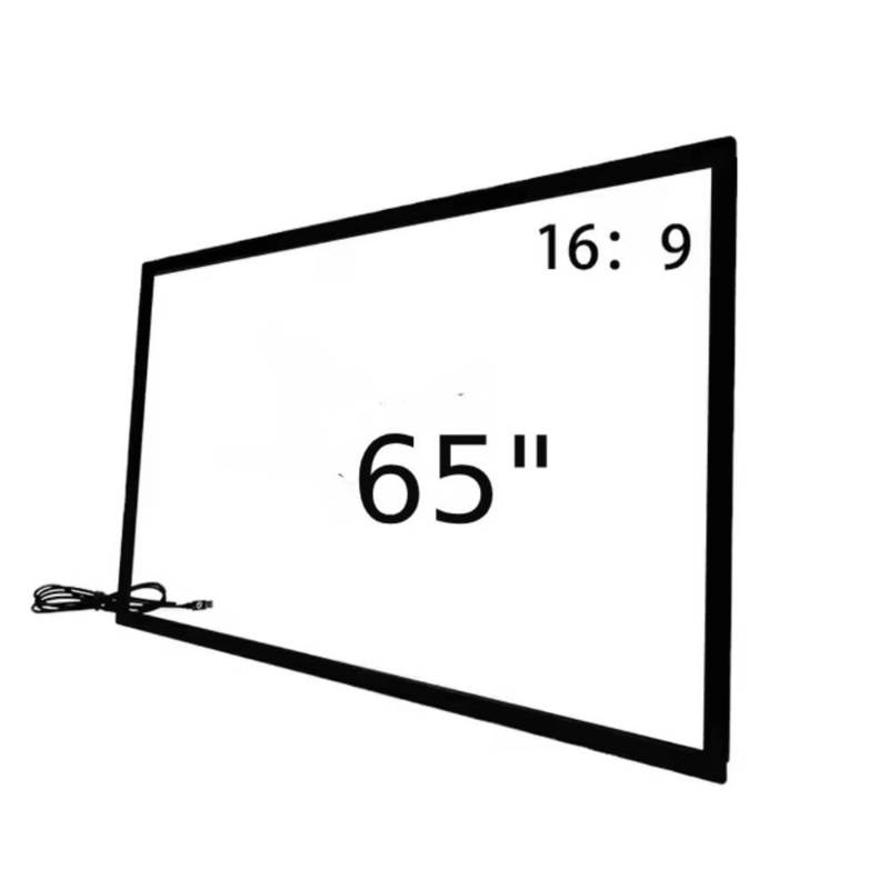 สายอินฟราเรด ทัชเฟรม Overlay 32 43 49 55 65 75 นิ้ว 40 จุดสัมผัสอินฟราเรด ด้วยการเชื่อมต่อ USB สําหรับจอทีวีคิโอสก์ดิจิตอล