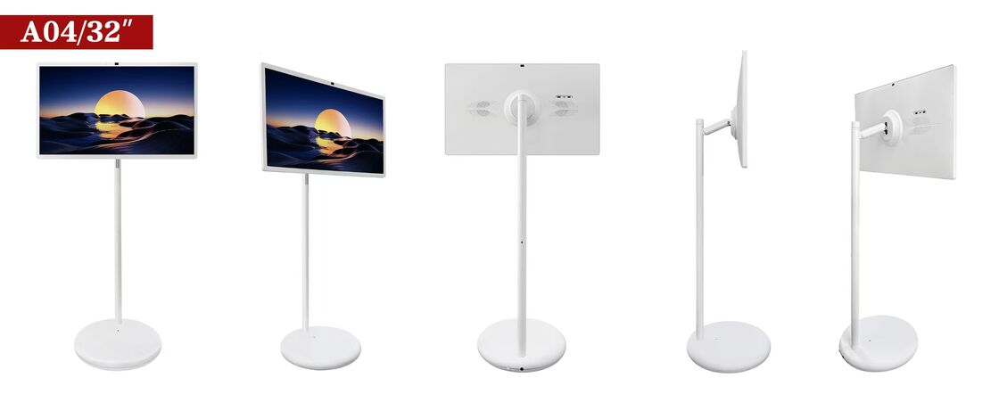 กระดานไวท์บอร์ดแบบโต้ตอบ หน้าจอ LCD ระบบสัมผัส 32 นิ้ว พร้อมแบตเตอรี่ จอภาพสัมผัสแบบพกพา