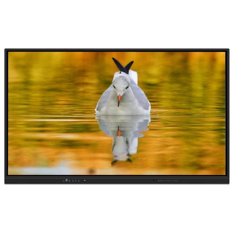 กระดานสีขาว LED อินเตอร์เอ็กทีฟ พร้อม Android 14 Ultra Fine Infrared Touch และไมค์กล้องตัวเลือกสําหรับโรงเรียนและการประชุม