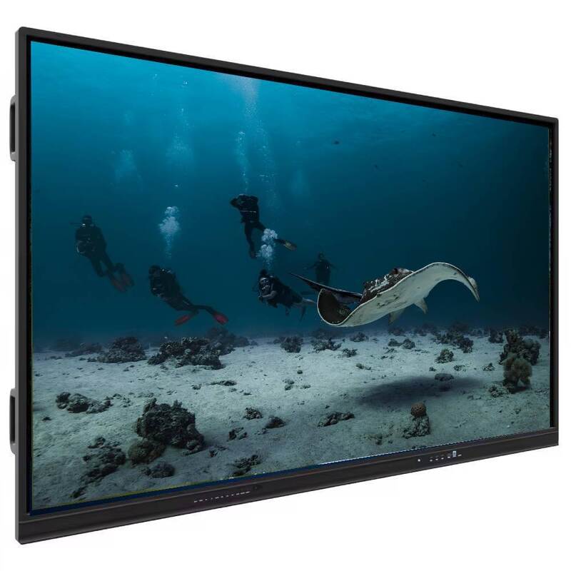 กระดานอัจฉริยะ IBoard ขนาด 55-98 นิ้ว กระดานอัจฉริยะเพื่อการสอน พร้อมจอแสดงผล 4K HD ระบบคู่ Windows และ Android กระจกนิรภัยป้องกันแสงสะท้อน