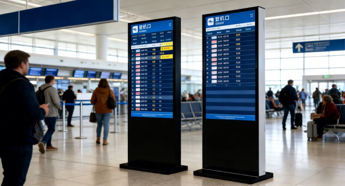 ป้ายดิจิทัลขนาด 43 นิ้ว โหมดการแสดงผลสีดำ พร้อมการจัดการเนื้อหาจากระยะไกล และขนาดหน้าจอที่ปรับแต่งได้เพื่อการแสดงโฆษณาที่ดียิ่งขึ้น