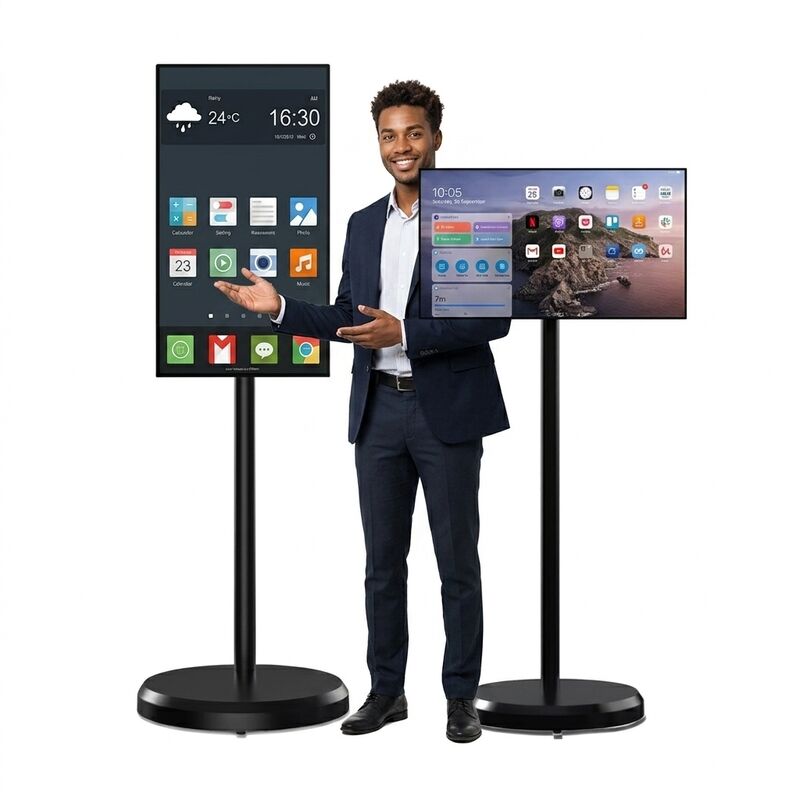 32 นิ้ว Android Portable Touch Screen Kiosk กับ Multi-touch Capacitive Screen สําหรับการแสดงสัญญาณดิจิทัลแบบปฏิสัมพันธ์
