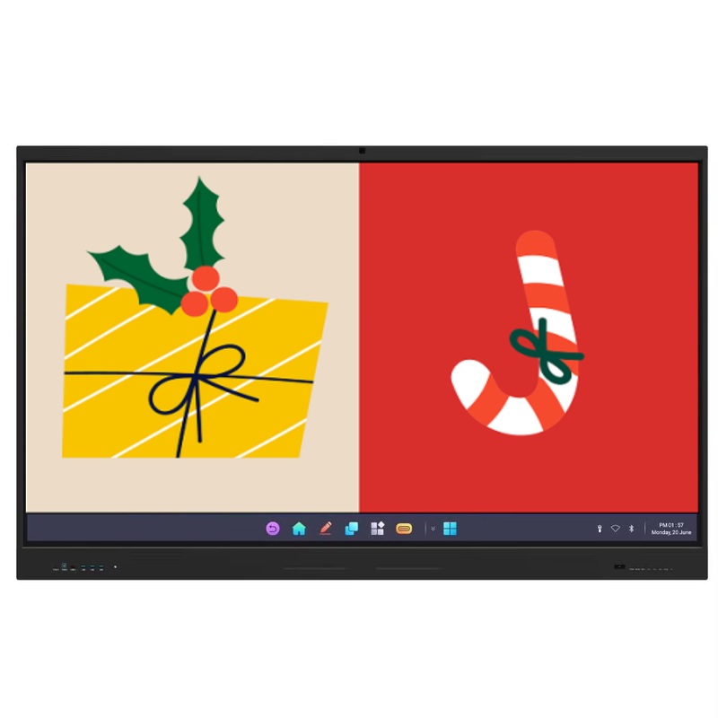 IBoard 65 75 86 100 นิ้ว LCD แผง WiFi PC จอแสดงผลดิจิตอลหน้าจอสัมผัส Smart Monitor