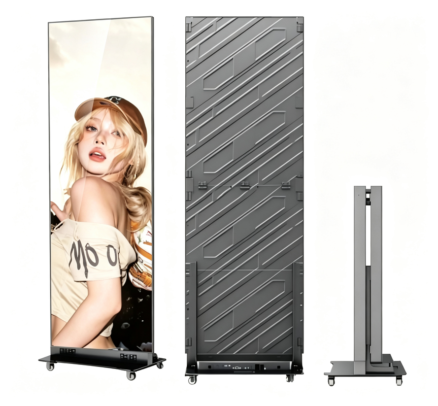 โปสเตอร์ดีจิทัล 80 นิ้ว โพสตั๊บ โมบาเล็ต พลียร์สื่อที่เคลื่อนไหว สเปคเกอร์ บูธ ห้องประชุม