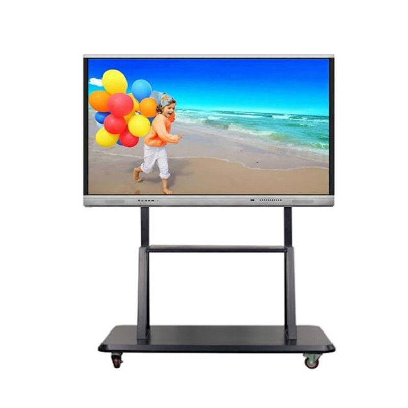 หน้าจอสัมผัสอินเตอร์เอ็กเตอร์ 75 นิ้ว Whiteboard 4K Smart Board Touch Display