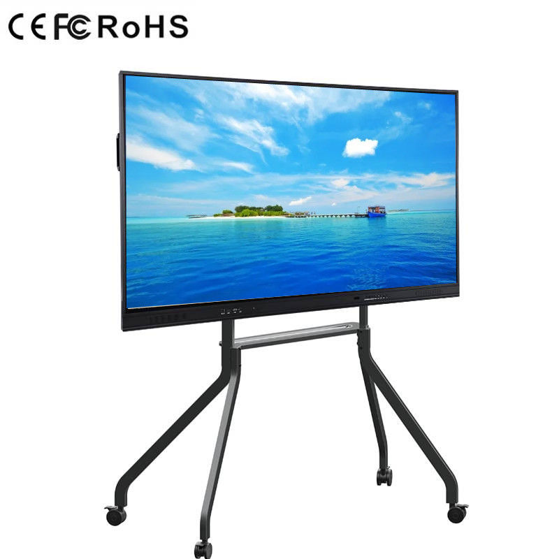UHD 4K Interactive Touch Screen Monitor Zero Gap Glass Smart TV Whiteboard พร้อมคอมพิวเตอร์ทั้งหมดในเครื่องเดียว