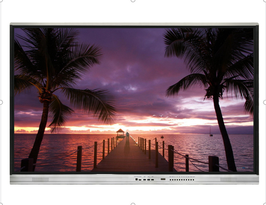 หน้าจอสัมผัสขนาดใหญ่ 86 นิ้วจอ LCD 4K กระดานอัจฉริยะแบบโต้ตอบ Flat Panel