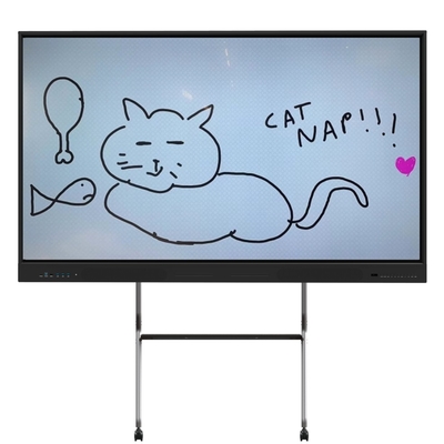 75 นิ้ว อินเตอร์เอคทีฟ แพลทพานิล 65/ 86 /98 นิ้ว 4K อินเตอร์เอคทีฟ บอร์ดที่มีสแตนด์เป็นตัวเลือก