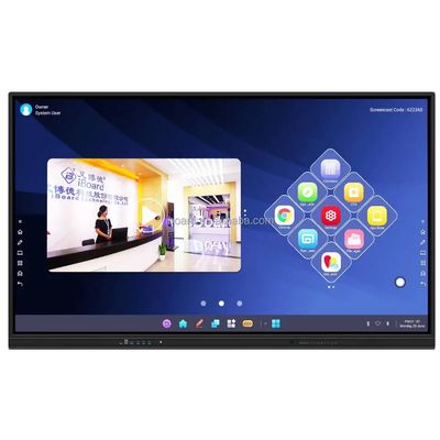 55/65/75/86/98 Inch Interactive Flat Panel สําหรับการประชุมวีดีโอและการศึกษาในธุรกิจ