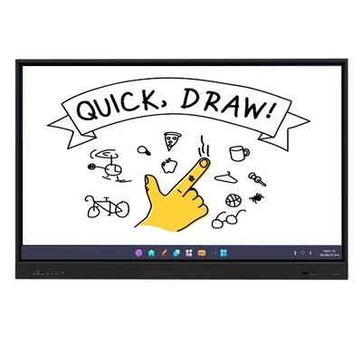 75 นิ้ว ทั้งหมดในหนึ่ง บอร์ดไวท์อินเตอร์เอ็กซ์ทรัพย์ บอร์ดสมาร์ทสําหรับงานประชุมโรงเรียน