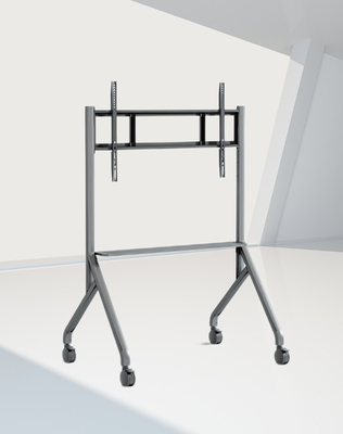 IBoard ขนาด 55-86 นิ้ว มีให้เลือก โทรศัพท์มือถือ TV Bracket ชั้นยืน TV Trolley Cart All-in-one Display กับล้อ
