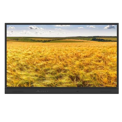 กระดานไวท์บอร์ดแบบโต้ตอบ LCD ติดผนังขนาด 75 และ 86 นิ้ว พร้อมลำโพง 2x 15W ซับวูฟเฟอร์เป็นอุปกรณ์เสริม และกล้องและไมโครโฟนในตัวเป็นอุปกรณ์เสริม ระบบ Android PC