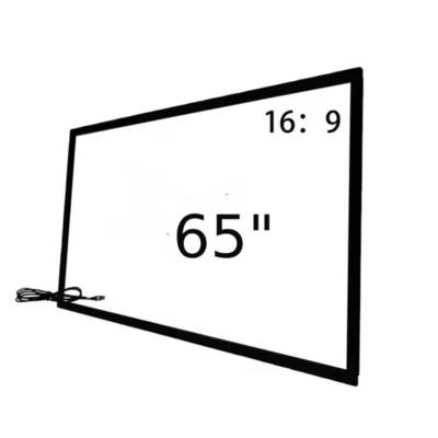 สายอินฟราเรด ทัชเฟรม Overlay 32 43 49 55 65 75 นิ้ว 40 จุดสัมผัสอินฟราเรด ด้วยการเชื่อมต่อ USB สําหรับจอทีวีคิโอสก์ดิจิตอล