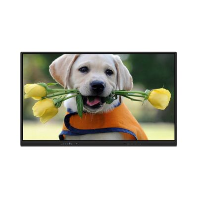 จอแสดงผลแบบโต้ตอบ 4K ความละเอียด 55-98 นิ้ว พร้อมระบบสัมผัสคู่และระบบคู่สำหรับการเรียนการสอนและการประชุม