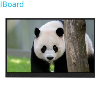 จอภาพหน้าจอสัมผัสแบบโต้ตอบขนาด 75 นิ้ว พร้อมจุดสัมผัส 20/40 จุด และระบบสัมผัสอินฟราเรดสำหรับการสอนในโรงเรียนและการประชุมสำนักงาน