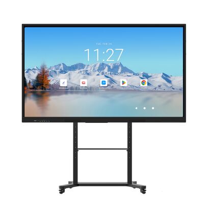 iBoard ขนาด 75 นิ้ว Android 16 Google EDLA รับรอง Ai อินเตอร์เอกทีฟ แพนล์ดสมาชิกบอร์ด