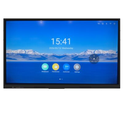 65 นิ้ว 4K อินเตอร์เอกทีฟ แพลท แพเนลสําหรับห้องเรียนและสํานักงานขนาดเล็ก