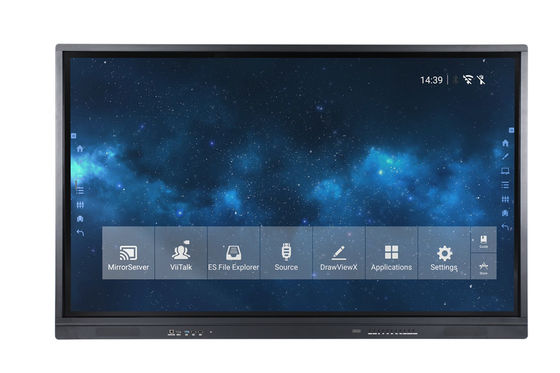 อินฟราเรด 98 '' iBoard Interactive Multimedia Device แผงไวท์บอร์ด LCD สำหรับการประชุมทางธุรกิจ