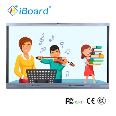 หน้าจอสัมผัส LED Backlight 4K แบบโต้ตอบ 86 นิ้ว