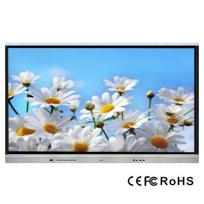 กระดานไวท์บอร์ดอินเทอร์แอคทีฟอินฟราเรด 3840 * 2160 HD, CE Smart Board TV สำหรับการศึกษาในโรงเรียน