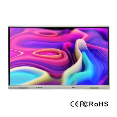 Anti-blue Interactive Flat Panel ความแม่นยำสูง 2mm Smart Boards สำหรับธุรกิจ 4K