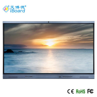 การประชุม Android 11 Smart LED Board จอภาพมัลติทัชอินฟราเรดพร้อมกล้องในตัว