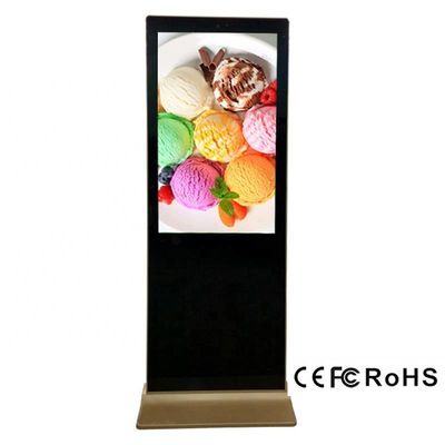OEM ขนาด LCD Multi Touch Interactive Signage Display 3840x2160 Aluminium Android