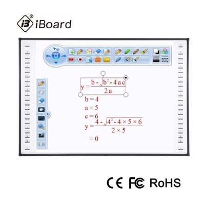 ใบรับรอง CE 82-120 นิ้ว 4:3 16:9 16:10 ไวท์บอร์ดอินฟาเรดอินฟาเรด 1855x1280 มม. สำหรับการศึกษาในโรงเรียน