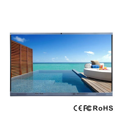 กรอบอลูมิเนียม iBoard Wide Screen กระดานไวท์บอร์ดแบบโต้ตอบอินฟราเรด 86 นิ้ว 4k Interactive Panel