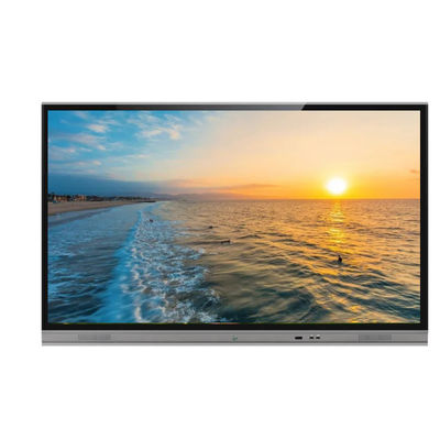 แผงอินเตอร์แอคทีฟ 86 นิ้ว LED สมาร์ทบอร์ดกรอบอลูมิเนียมอัลลอยด์ 4K 350cd/m² ระบบสัมผัสอินฟราเรด