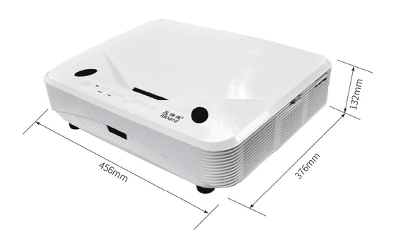 โปรเจ็กเตอร์เลเซอร์ฉายภาพระยะสั้นพิเศษ 4K 3600lm โปรเจ็กเตอร์พกพาสำหรับไวท์บอร์ดแบบโต้ตอบ