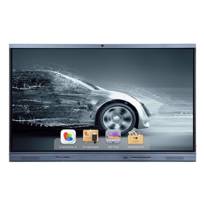 Android 3+32G Camera Mic 4K Interactive Flat Panel 75 นิ้วสำหรับการศึกษาในโรงเรียน